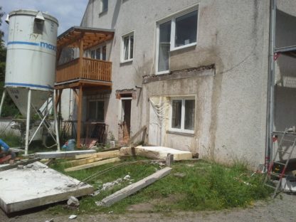 Balkonabbruch (Sägearbeiten) in Trabitz