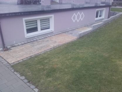 Ansicht Musterpflasterfläche