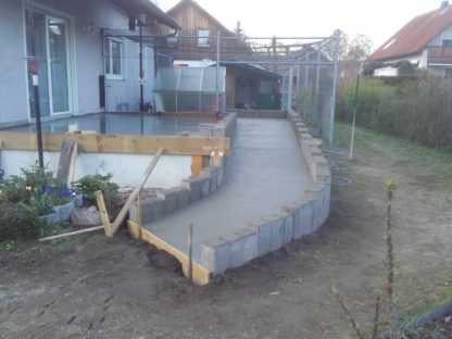 Neugestaltung Terrassenanlage mit Rampe 2