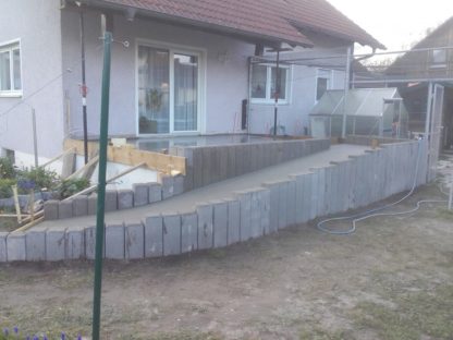 Neugestaltung Terrassenanlage mit Rampe 3