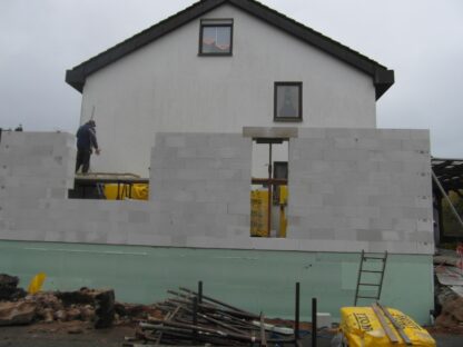 Anbau mit Kellerisolierung