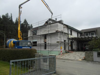 Anbau - betonieren der Geschossdecke