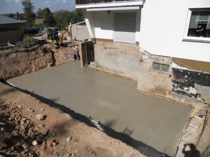 Büroanbau - Bodenplatte