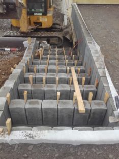 Terrassenabgang mit Palisaden 1